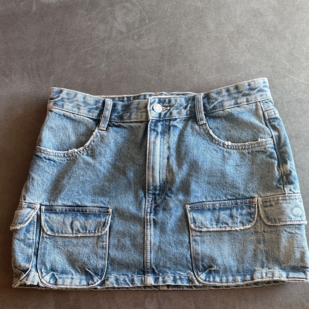 Zara Blue Denim Skirt